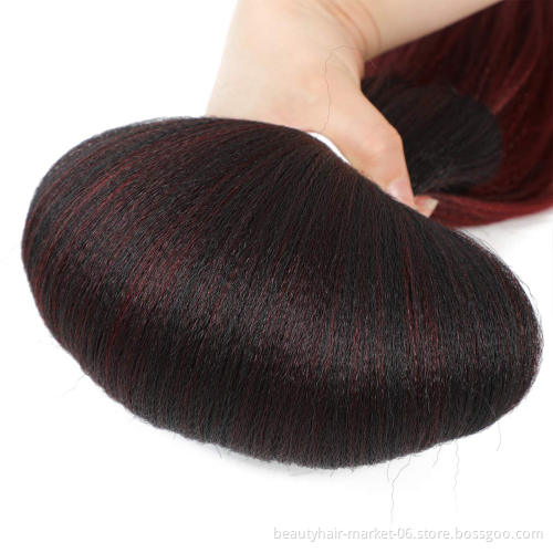 Hot selling Synthetic ez Braids hot water setting ombre color yaki expression private label pre stretched braiding hair